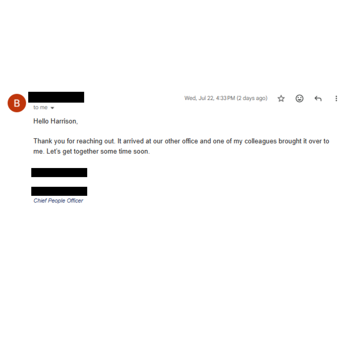 Executive response to meteorite campaign
